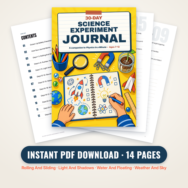 30-Day Science Experiment Journal (PDF)