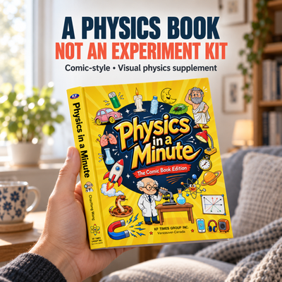 Physics in a Minute Comic Book — A PHYSICS BOOK NOT AN EXPERIMENT KIT