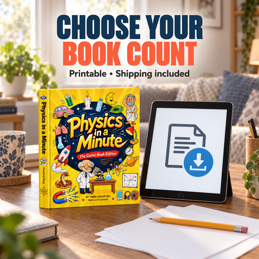 Physics in a Minute Comic Book — CHOOSE YOUR BOOK COUNT