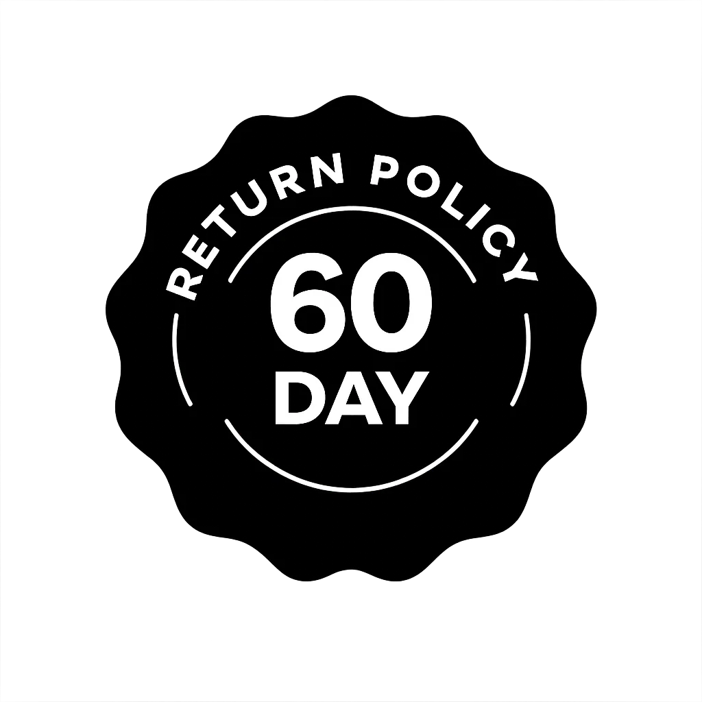 60-Day Return Policy badge