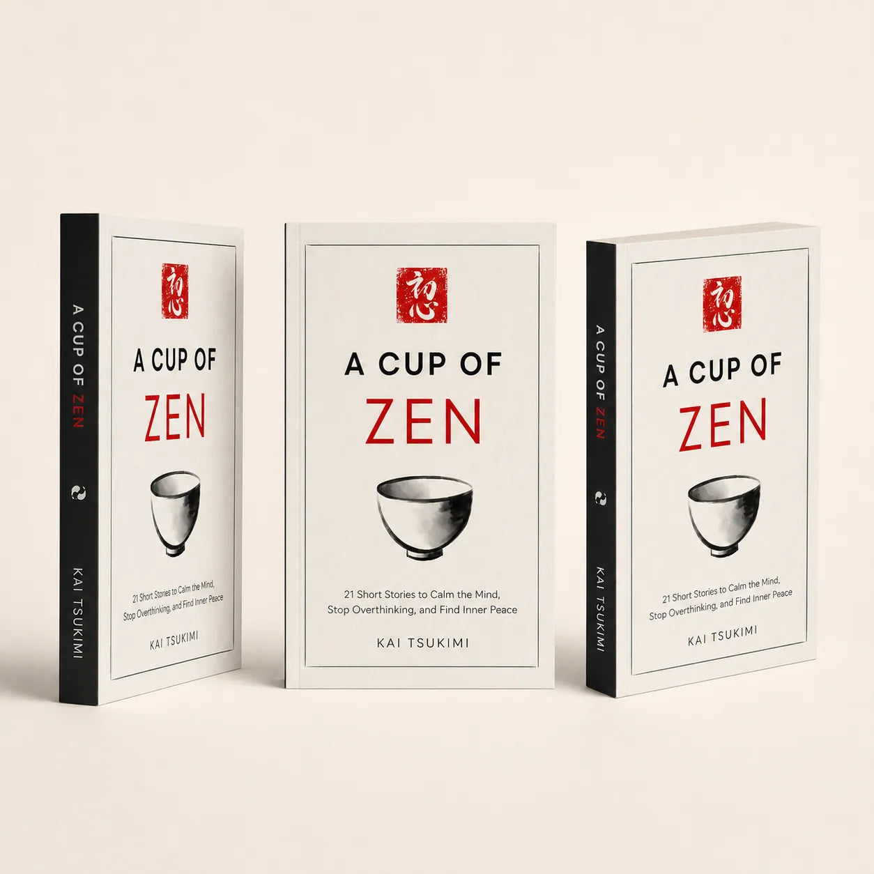 Three copies of A Cup of Zen as a three-book bundle.