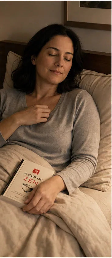 Letting one thought settle, book resting