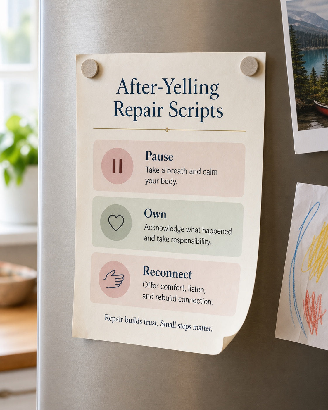 Repair scripts for the fridge