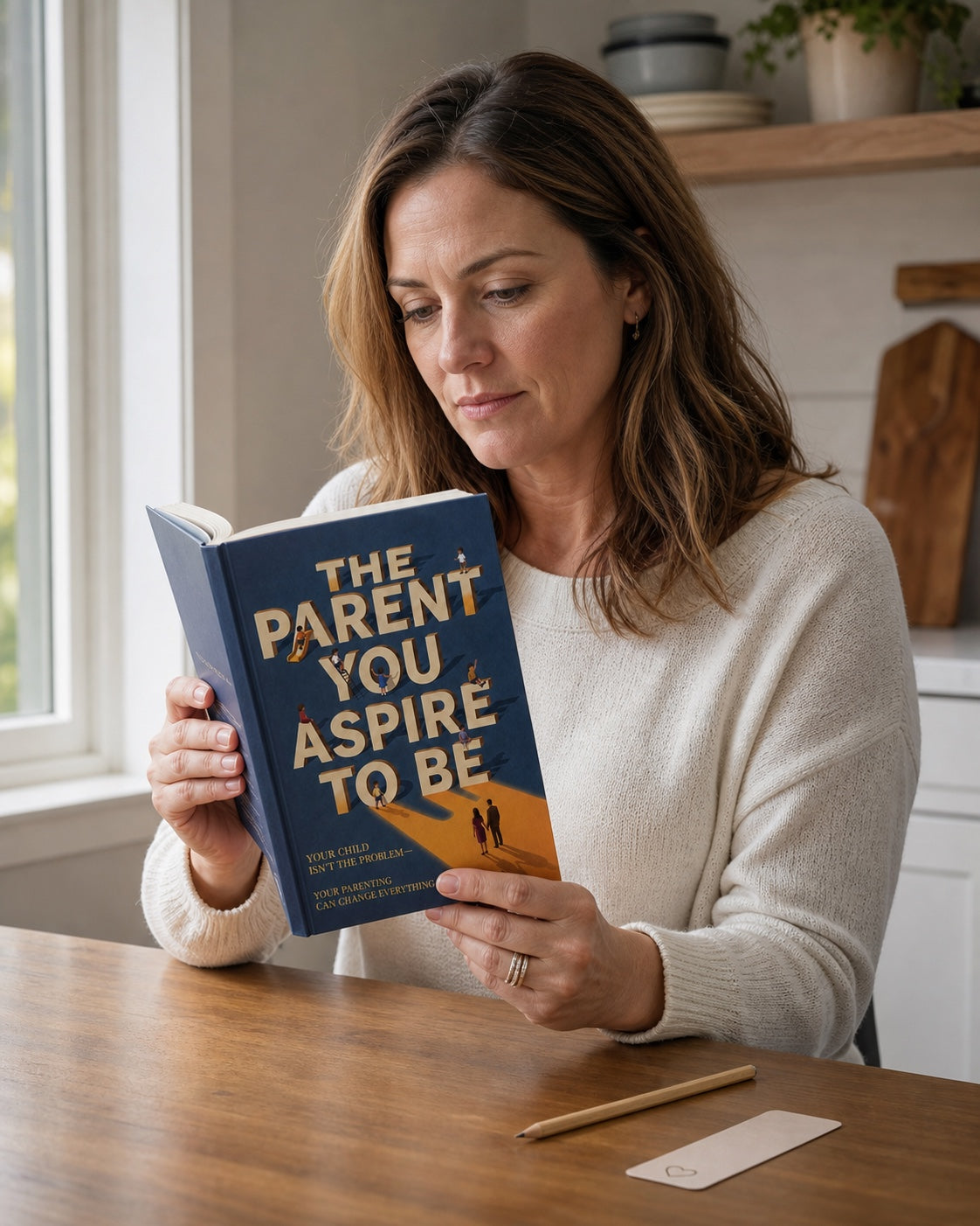 A parent using the guide